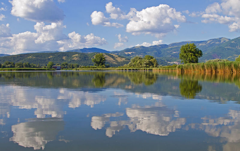 Reserve of natural lakes in italy
