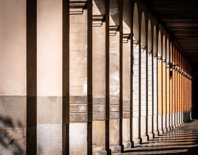 Columns in building