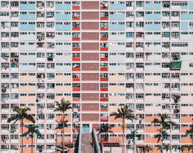 Residential buildings in city