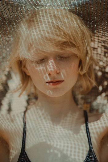 Blond Hair Childhood Close-up Day Front View Girls Headshot Indoors One Person People Real People Capture Tomorrow