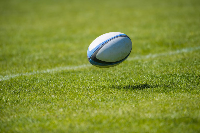 Close-up of ball on field