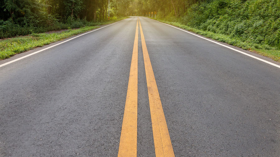 View of empty road