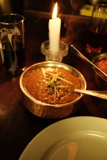 Close-up of tea served on table