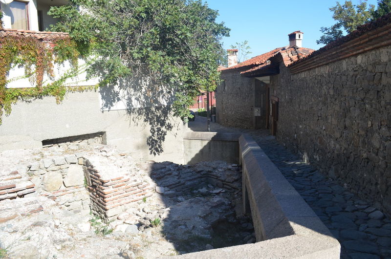 Houses on the wall