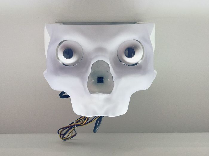Close-up of mannequin against white background