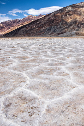 Scenic view of desert against sky