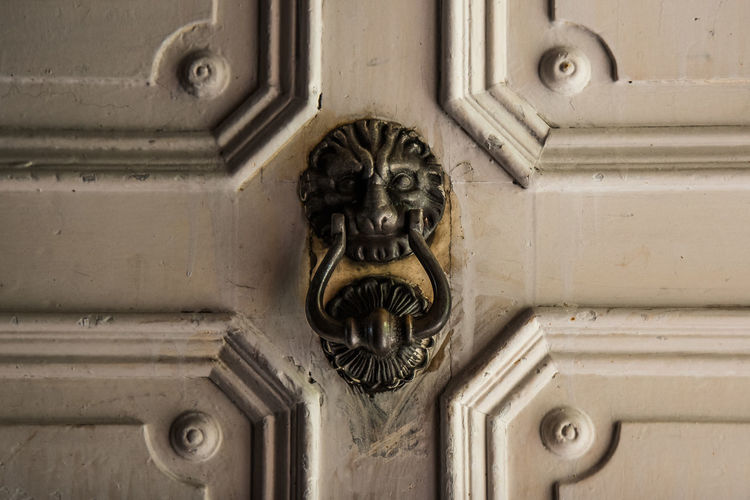 Close-up of door knob
