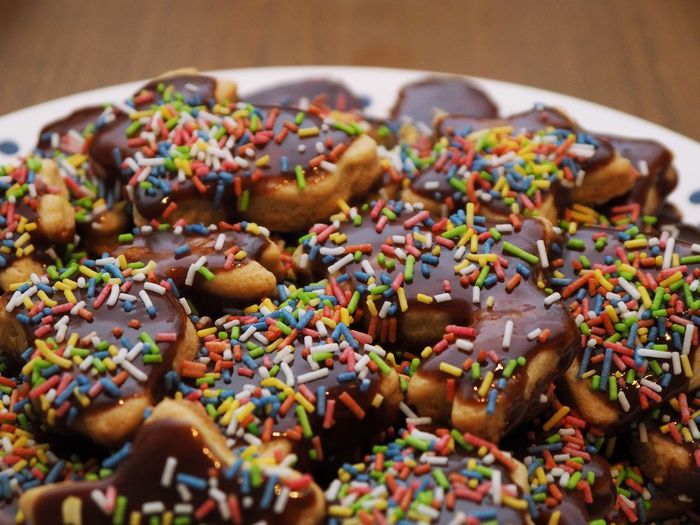 Close-up of candies in container