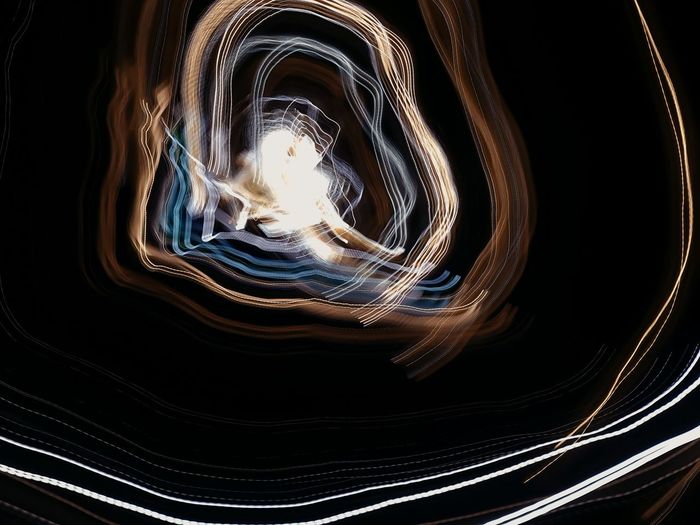 Close-up of light painting