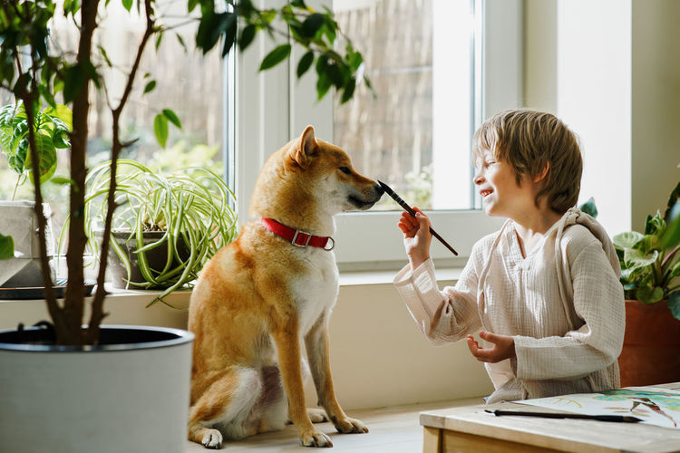 Portrait of a dog