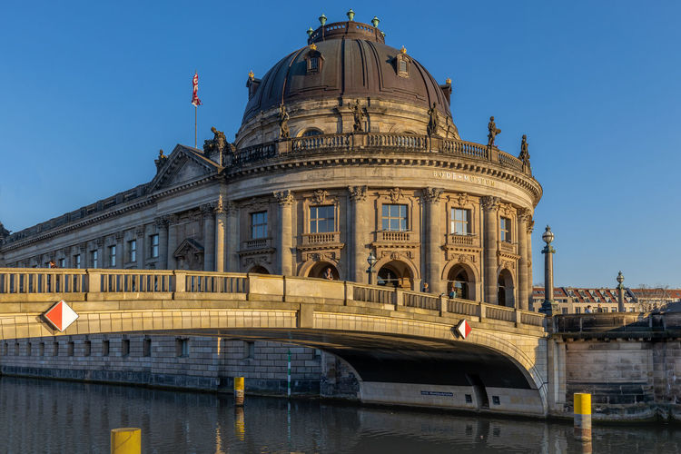 Berlin- around the bode museum in the evening light.