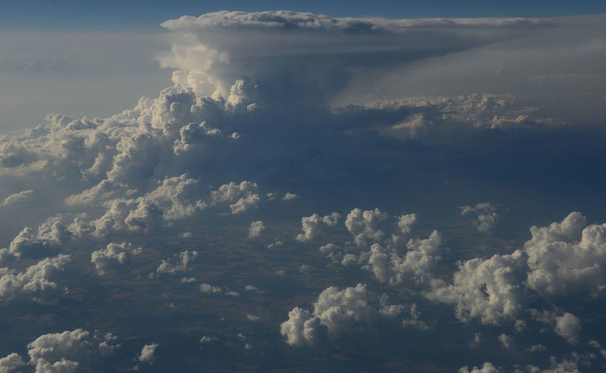 Aerial view of cloudscape