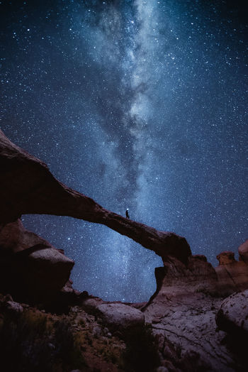 Scenic view of milky way at night