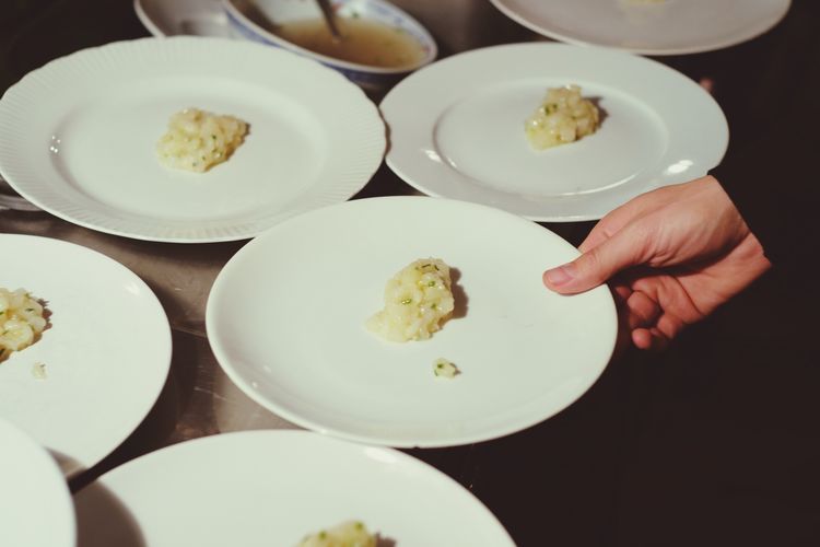 Close-up of food in plate