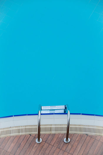 High angle view of swimming pool