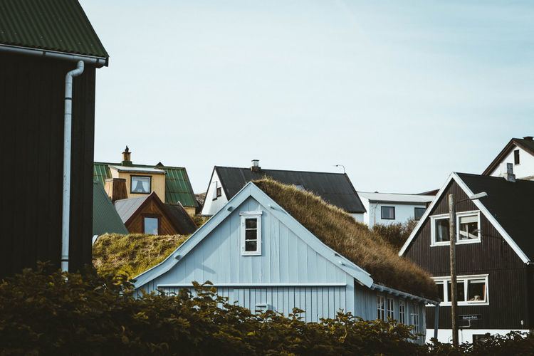 Faroe islands rooftops 
