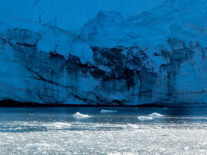 Scenic view of frozen sea