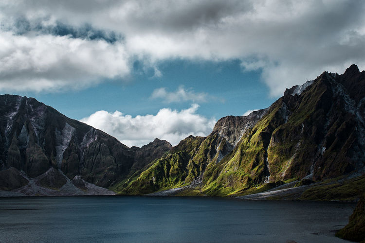 Volcano crater of mount pinatubo