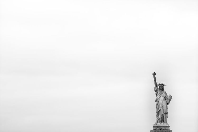 Statue of liberty against clear sky