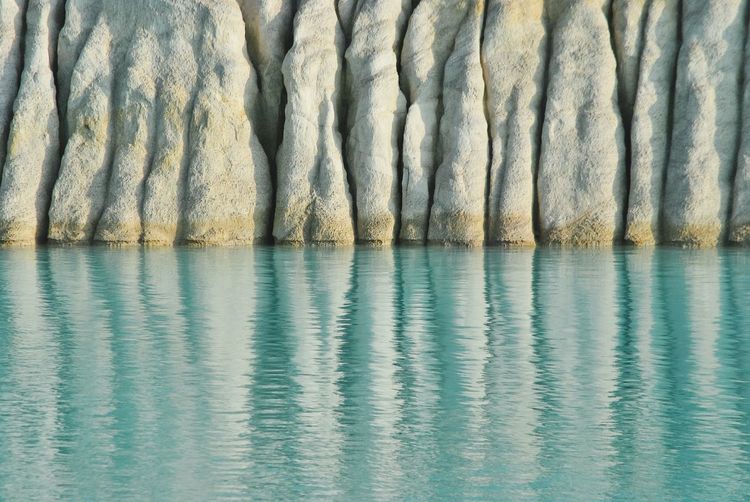 Sea by rock formation
