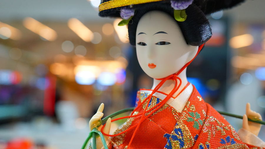 Close-up of chinese doll