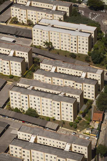 Sao paulo brazil city aerial condominium - social housing. view. high quality photo