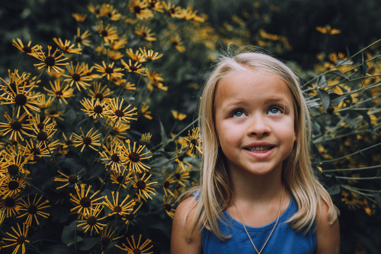 Close-up of smiling girl