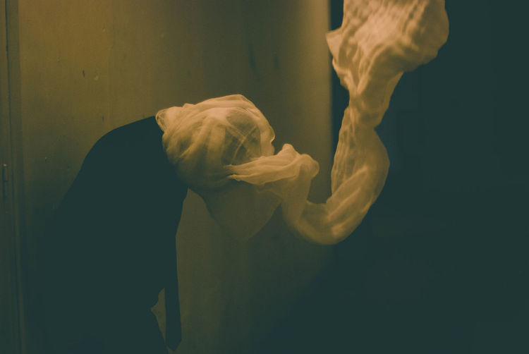 Close-up of man with clothing