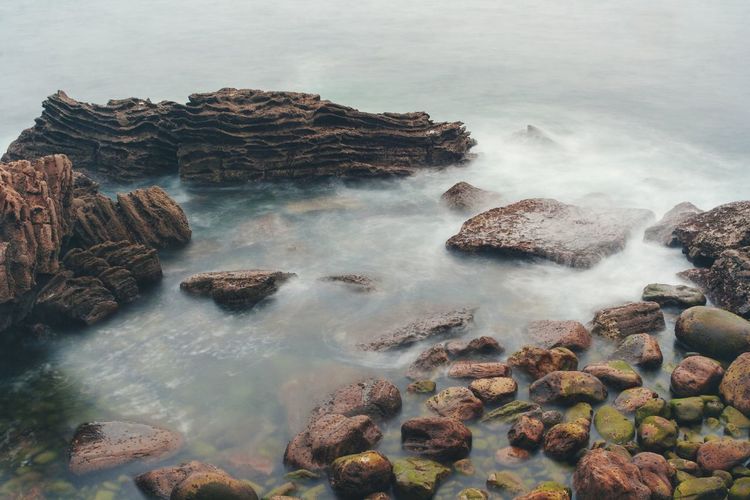 Rocks on sea shore