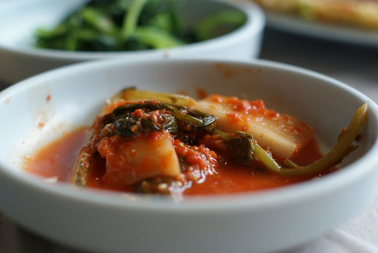 Close-up of meal served in bowl