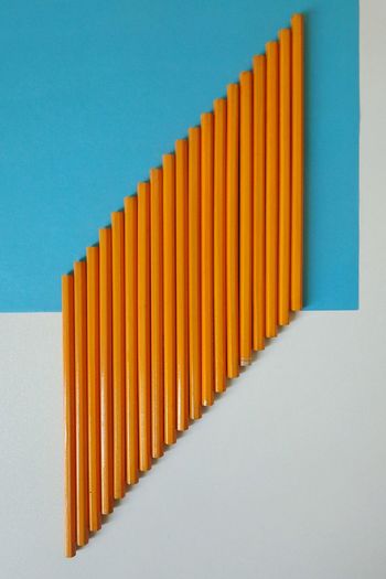 Close-up of multi colored row