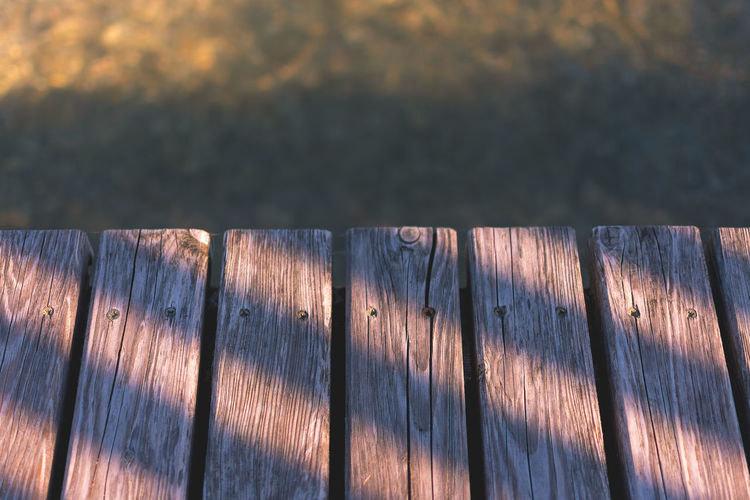 Close-up of wooden fence