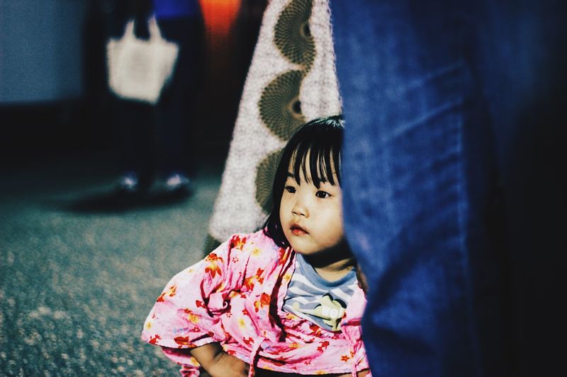 Portrait of cute girl