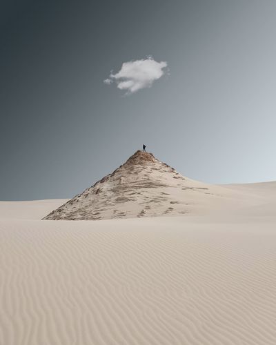 SAND DUNES IN DESERT