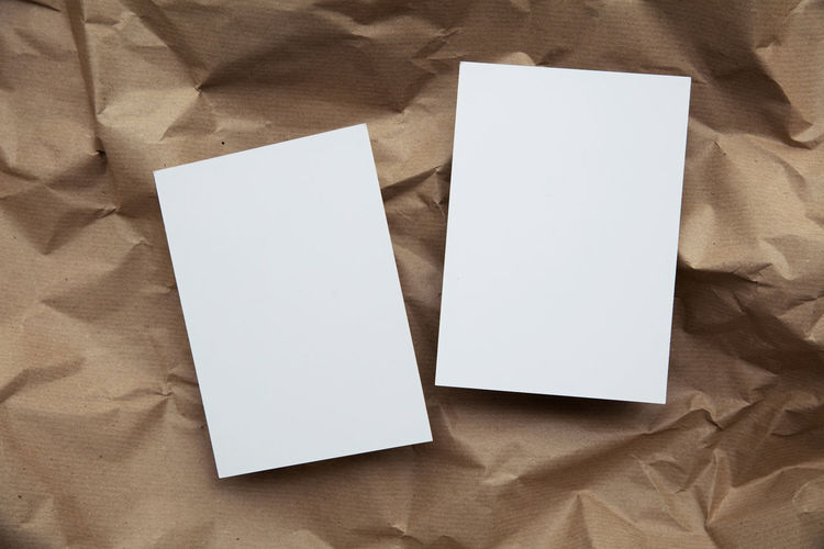 Close-up of envelope on white background