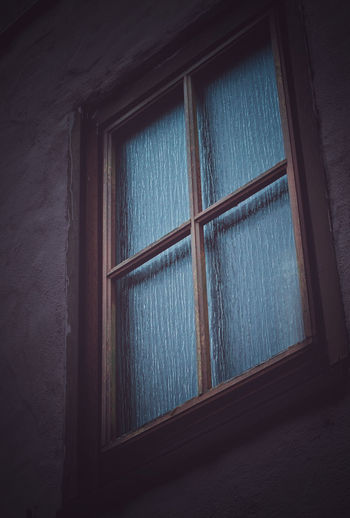 Close-up of window in house