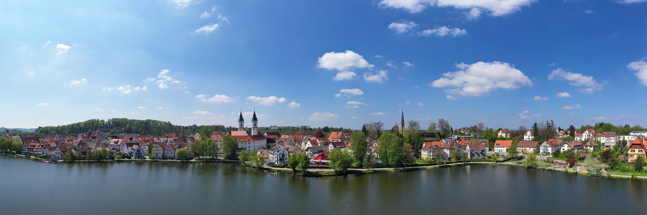 The city of bad waldsee from above