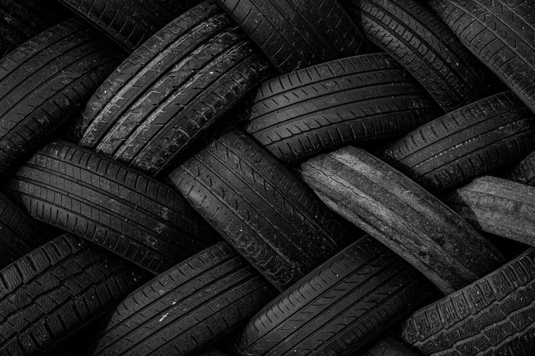 Full frame shot of tires