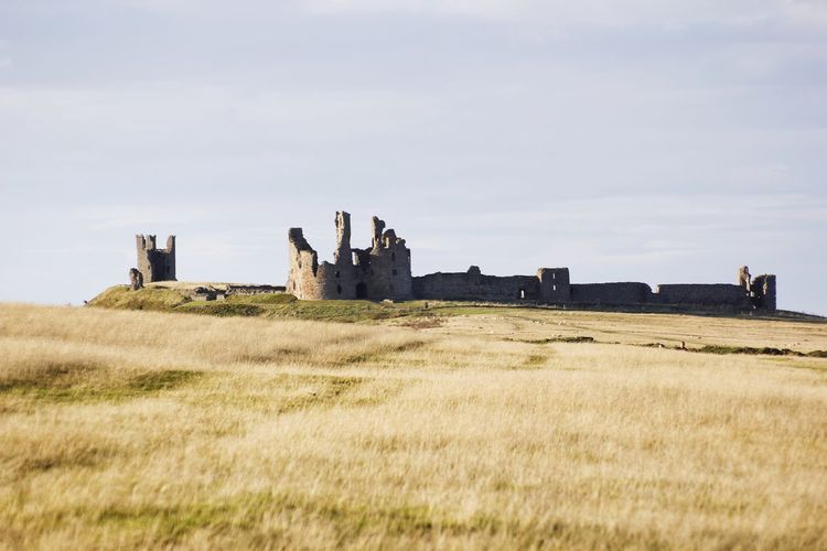 Dunstanburgh castle ruins