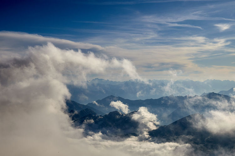 Low angle view of clouds in sky