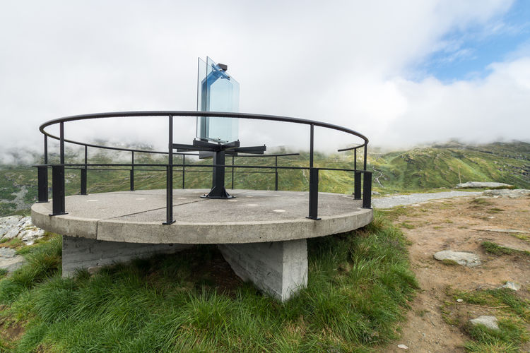 Observation point against clear sky