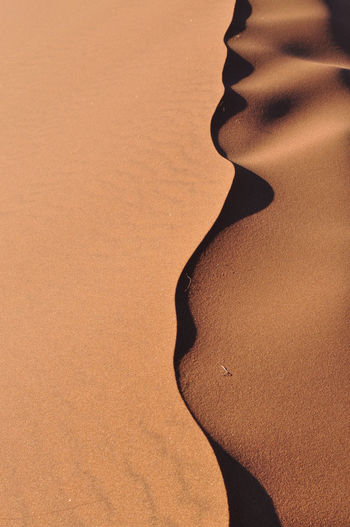 High angle view of namib desert