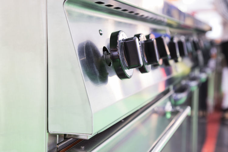 Close-up of machine part
