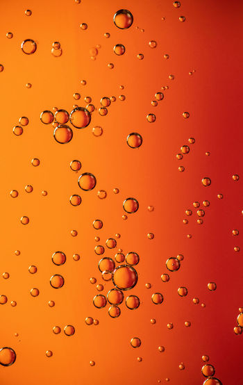 Full frame shot of water drops on glass