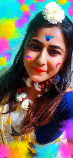 Portrait of a smiling young woman