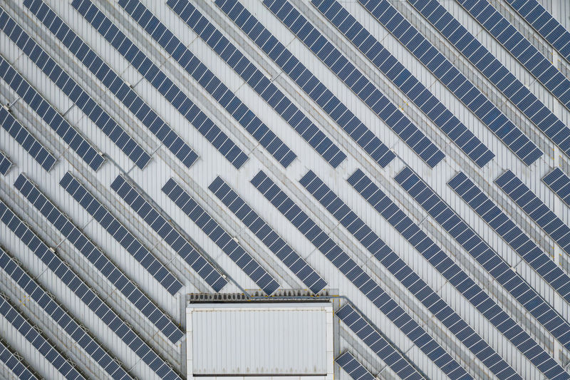 Full frame shot of solar panels