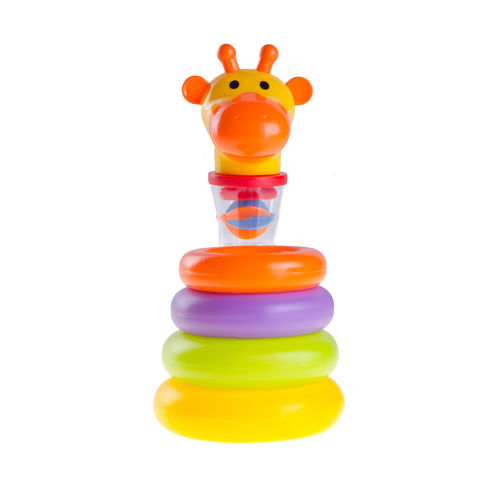 Close-up of multi colored toys against white background