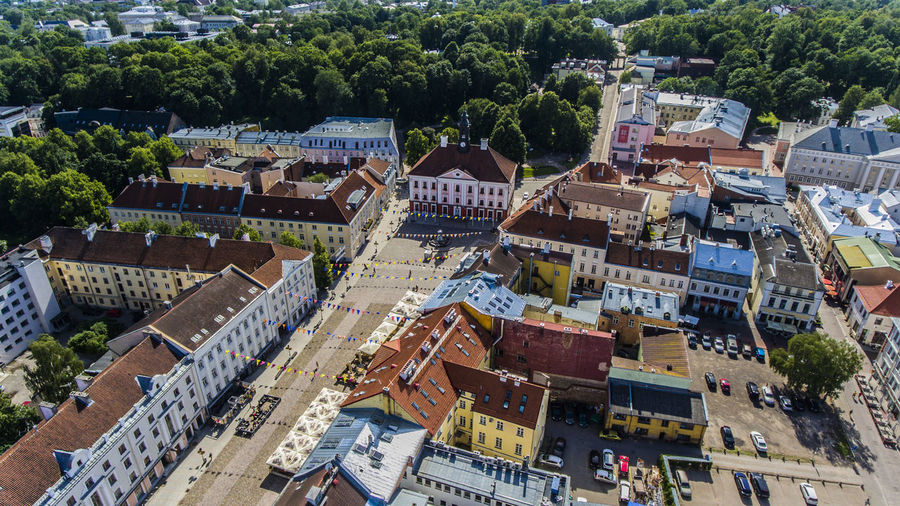 High angle view of estonia