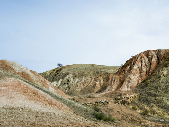 Desert landscape in ardales, malaga, spain