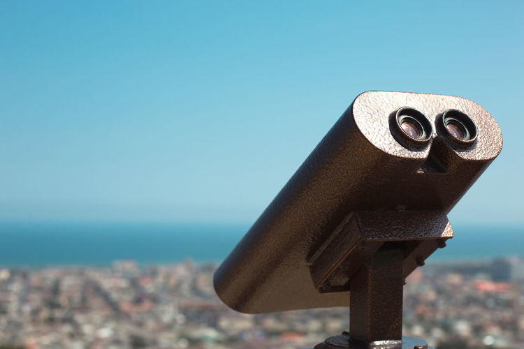 Close-up of security camera